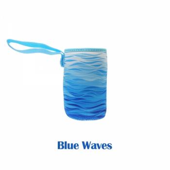 Blümchen Neopren Hülle - Blue Waves